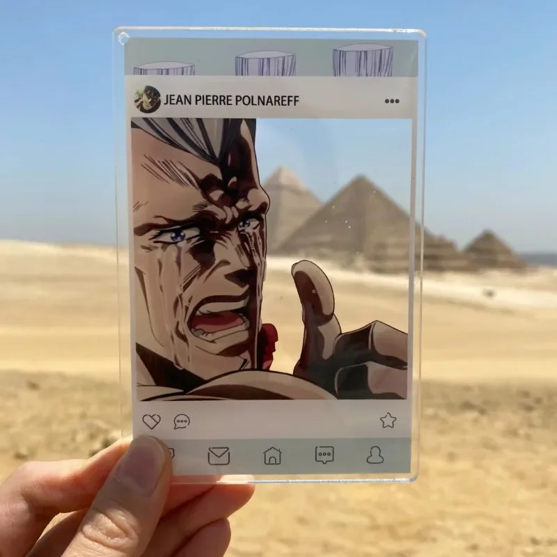 JoJo\'s Bizarre Adventure Acrylic Transparent Card Kujō Jōtarō Kira Yoshikage Anime Peripherals Delicate Photograph Ornamente