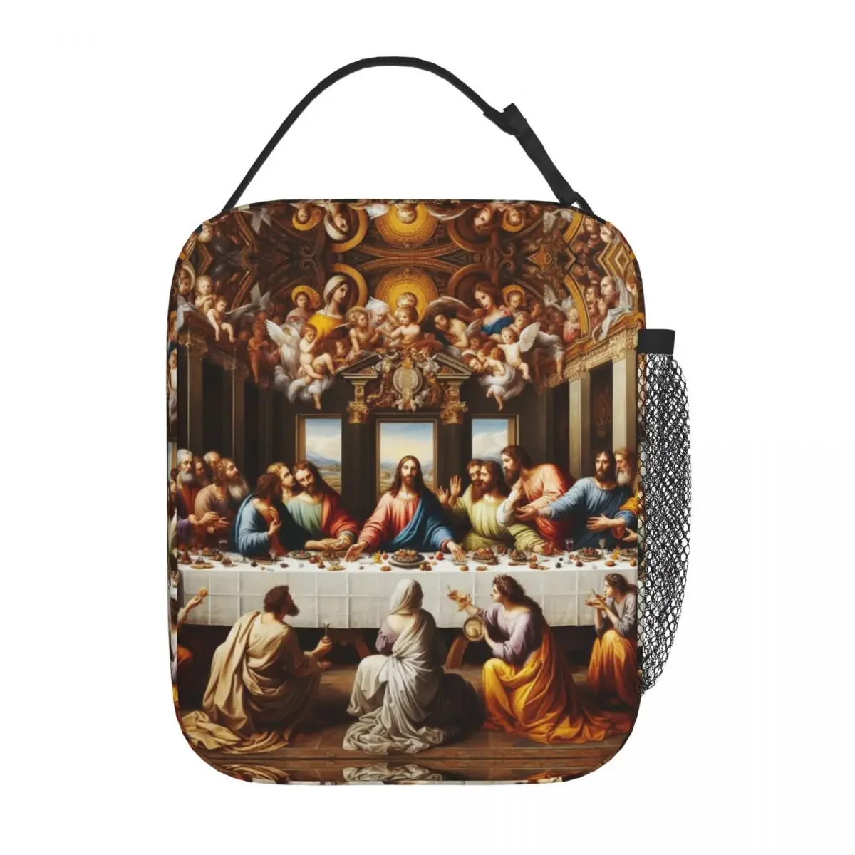 Christ Last Supper Insulated Lunch Bag for Men Women Christian Catholic Food Box Portable Cooler Thermal Lunch Boxes