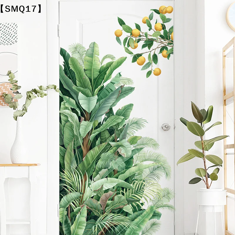 Baby Nursery Wallpaper - Green Leaves Wall Stickers For Home