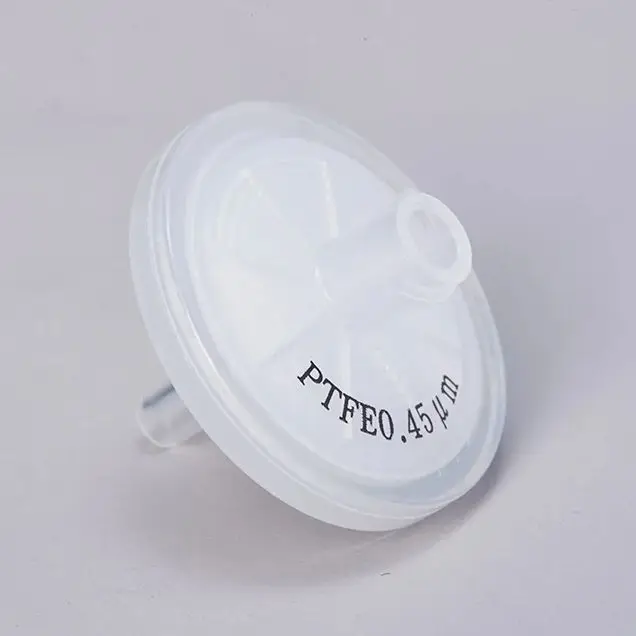Hydrophobic PTFE Membrane Syringe Filters Virgin medical grade PP housing Ultrasonic Welded Air/Gas Venting Lab Filtration