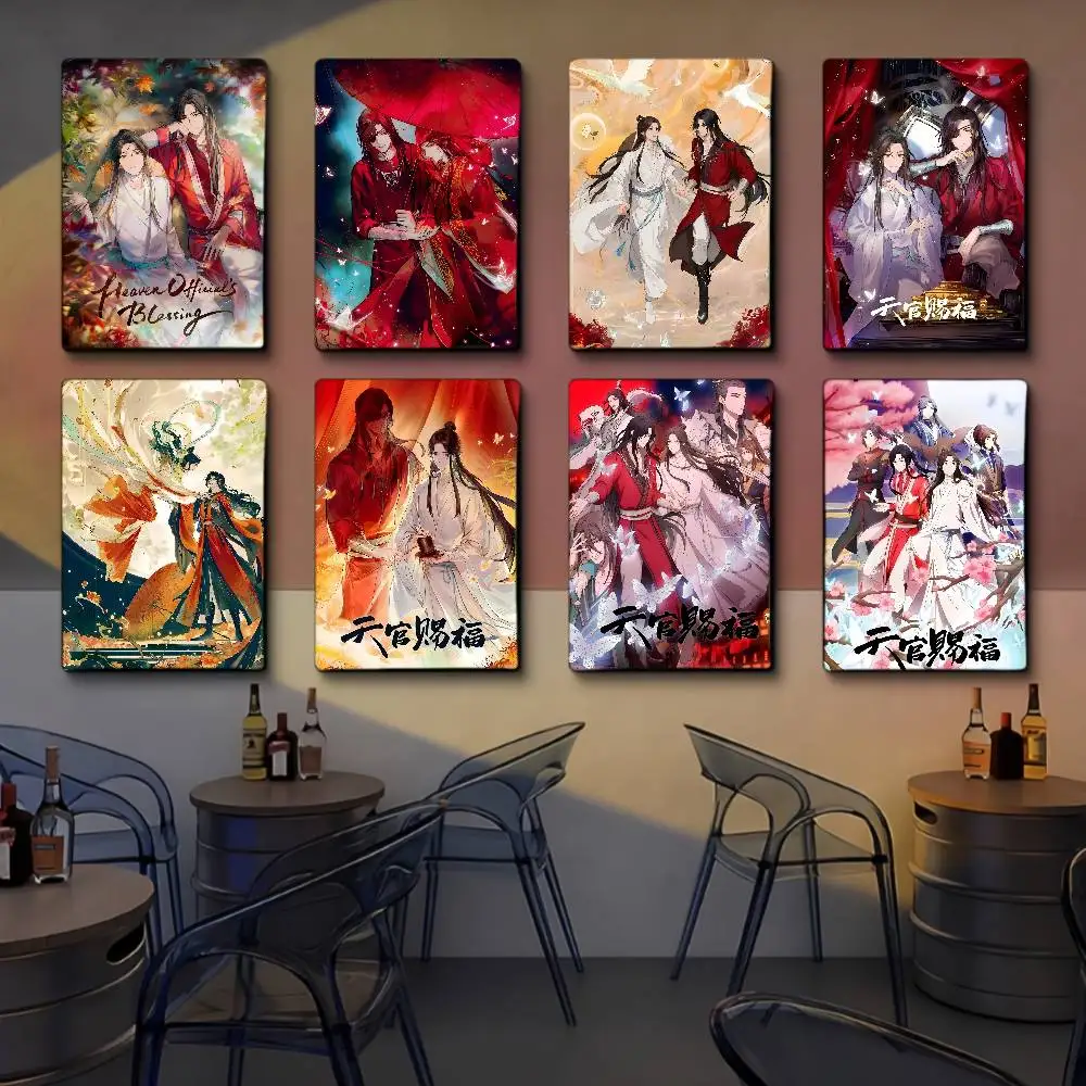 H-Heaven O-Official's B-Blessing Anime DIY Sticky Poster Vintage Room Bar Cafe Decor Home Decor