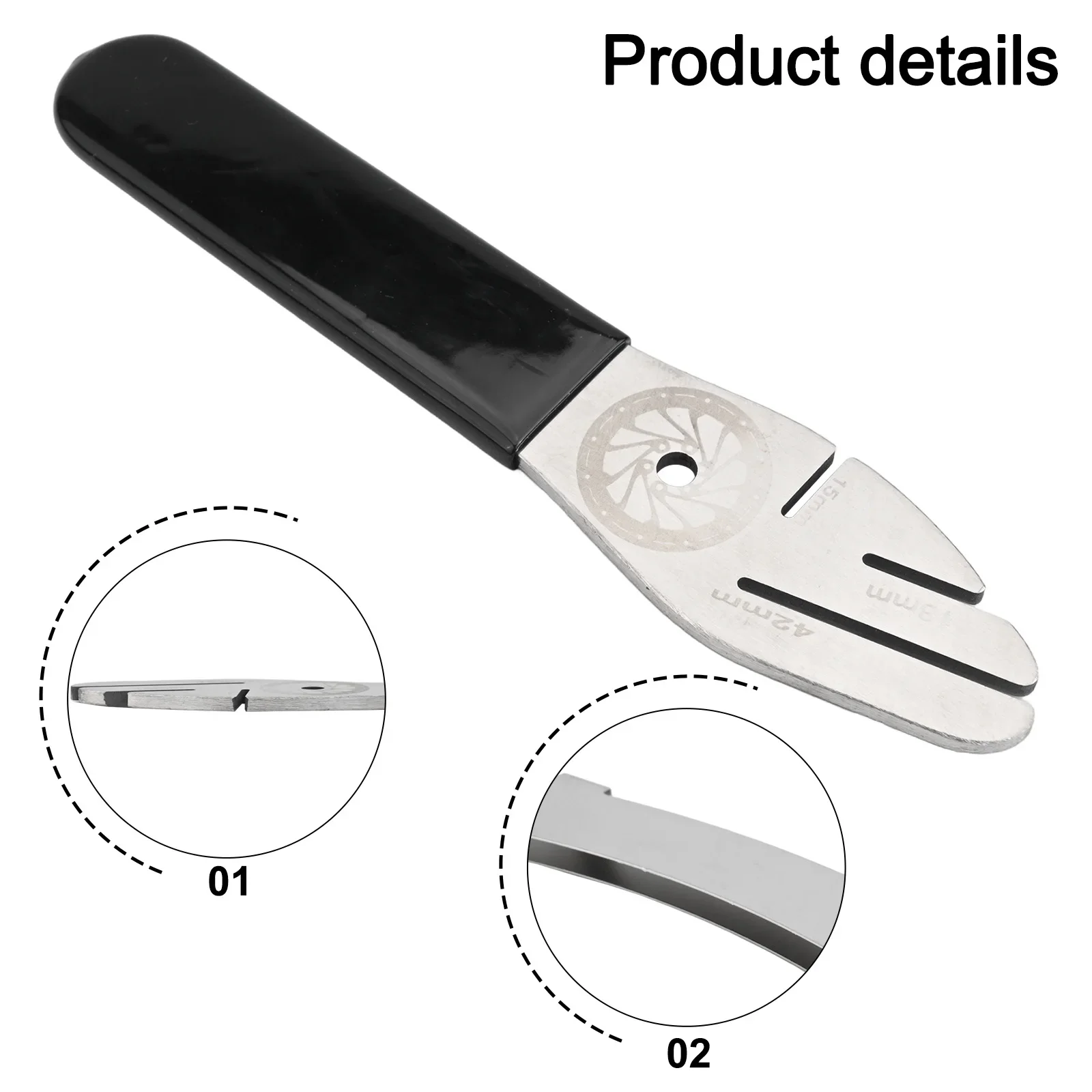 

Bicycle Maintenance Disc Brake Wrench Multi Slots Adjustment Wrench Adjustment Wrench Adjusting Plate Set Length 169mm