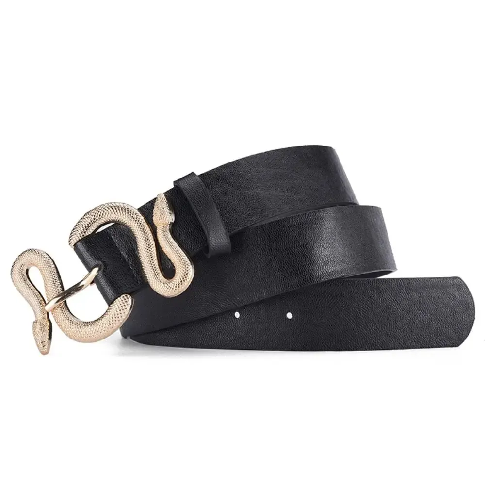 Damengürtel Trend Retro Schlangenschnalle Gürtel Mode Lässig Pu-Ledergürtel mit Kleid Jeans Gürtel Geschenk für Frauen und Freundin – Detail 6
