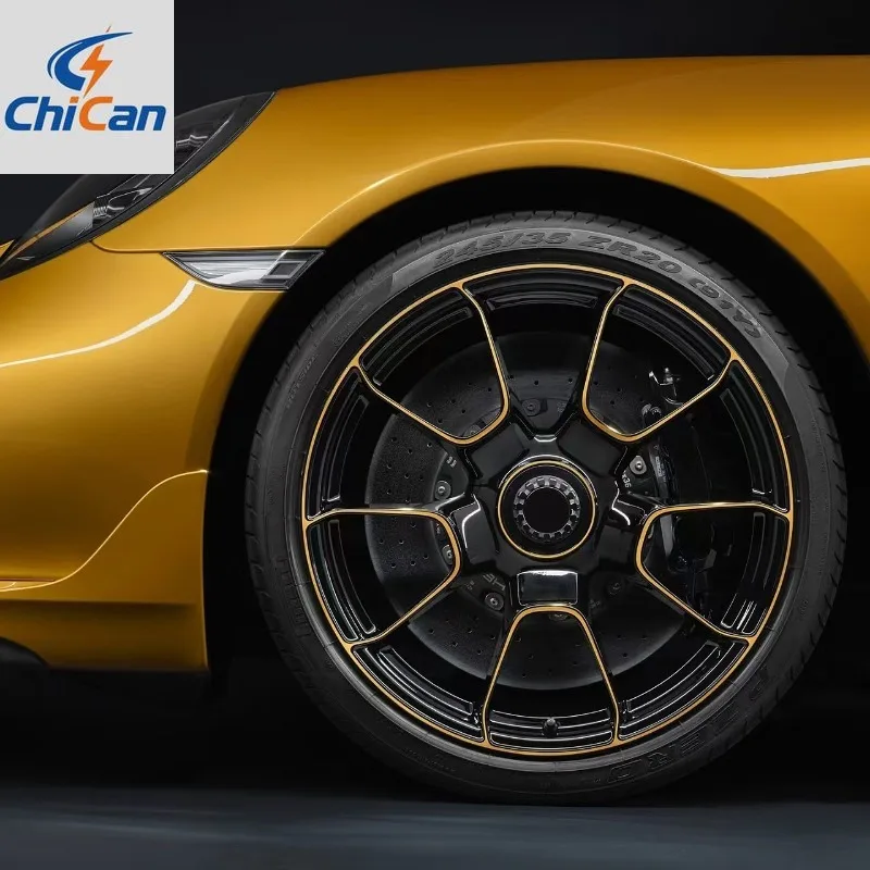 

【2026】Колёсные диски Chican Custom Forged из глянцевого чёрного лёгкого алюминиевого сплава 6061-T6, 5X130 CB71.6 для Porsche Taycan, 30 мм ​