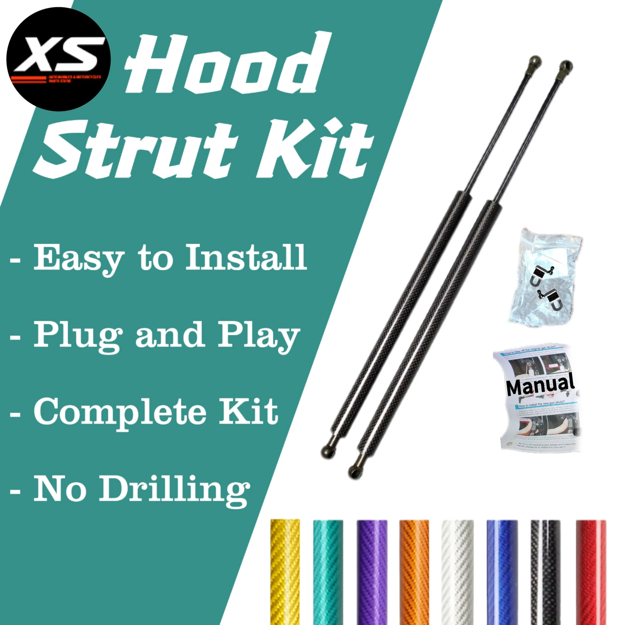 Hood Struts For Ford Escape Mk4 2020 2021 2022 2023 2024 Kuga Mk3 CX482 Bonnet Modify Lift Support Rods Shocks Damper Gas Spring