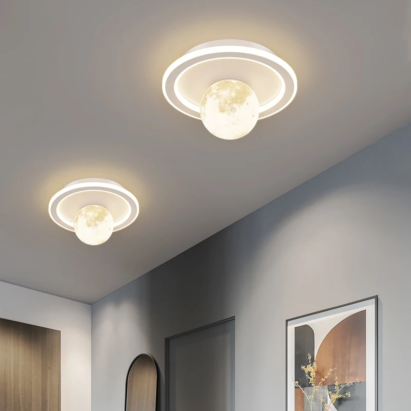 Luces de techo LED modernas para pasillo, lámpara de techo creativa para dormitorio, estudio, decoración del hogar, balcón, lámpara de iluminación de pasillo