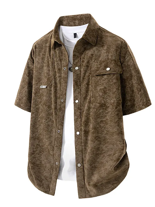 

Slim Fit ort Sve irt for Men Faionable Dapper No Ironing Summer Thin Sle f Sve Cardigan Button up Casual irt