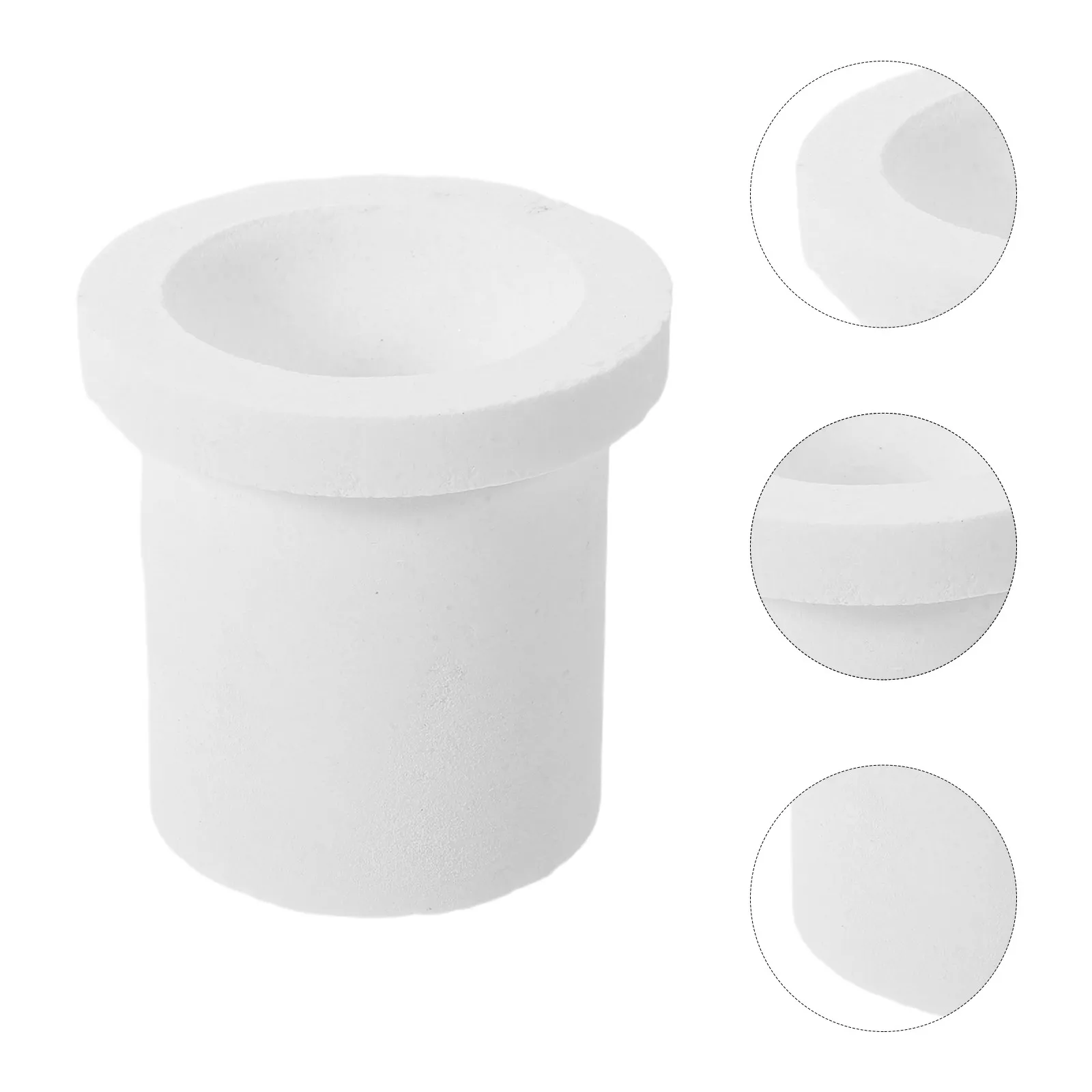 Quartz Crucible Melting Cup High Temperature Resistant Jewelry Metal Casting 0.15kg Quartz Crucible Cup Alloy Copper Smelting