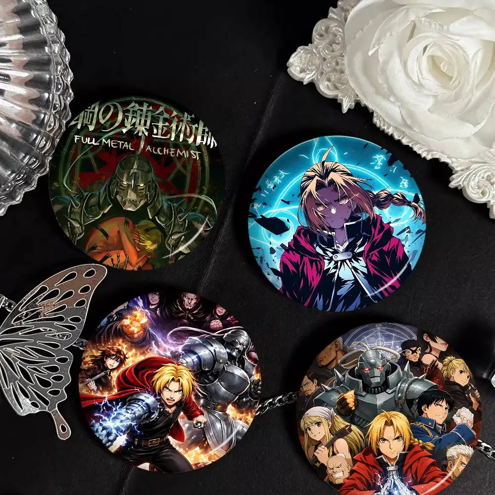 comic works F-fullmetal A-alchemist classic 58mm Animals Funny Brooches Badge Backpack Clothes Gift Accessory