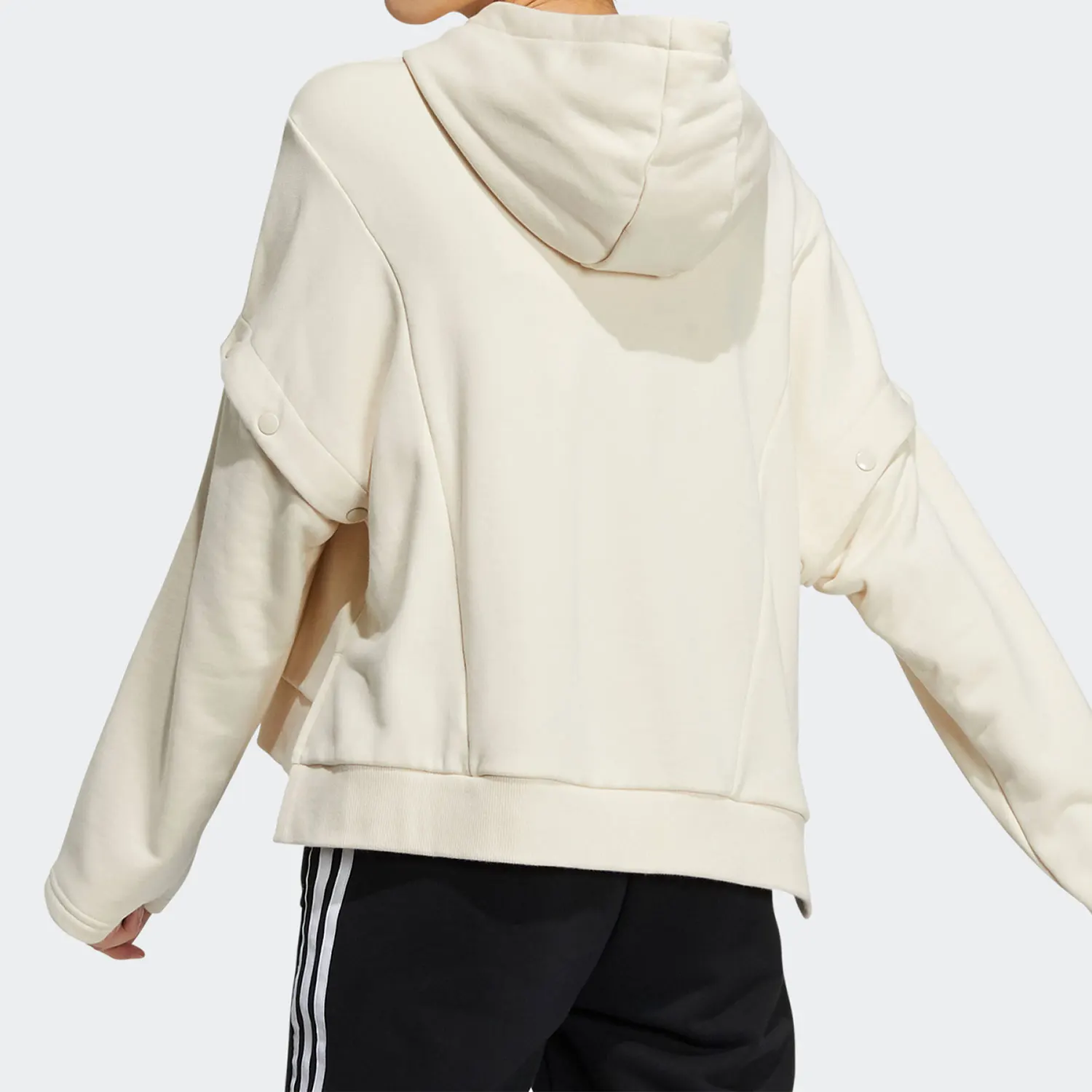 Adidas genuine clover women's comfortable casual sports hooded sweatshirt HC6605