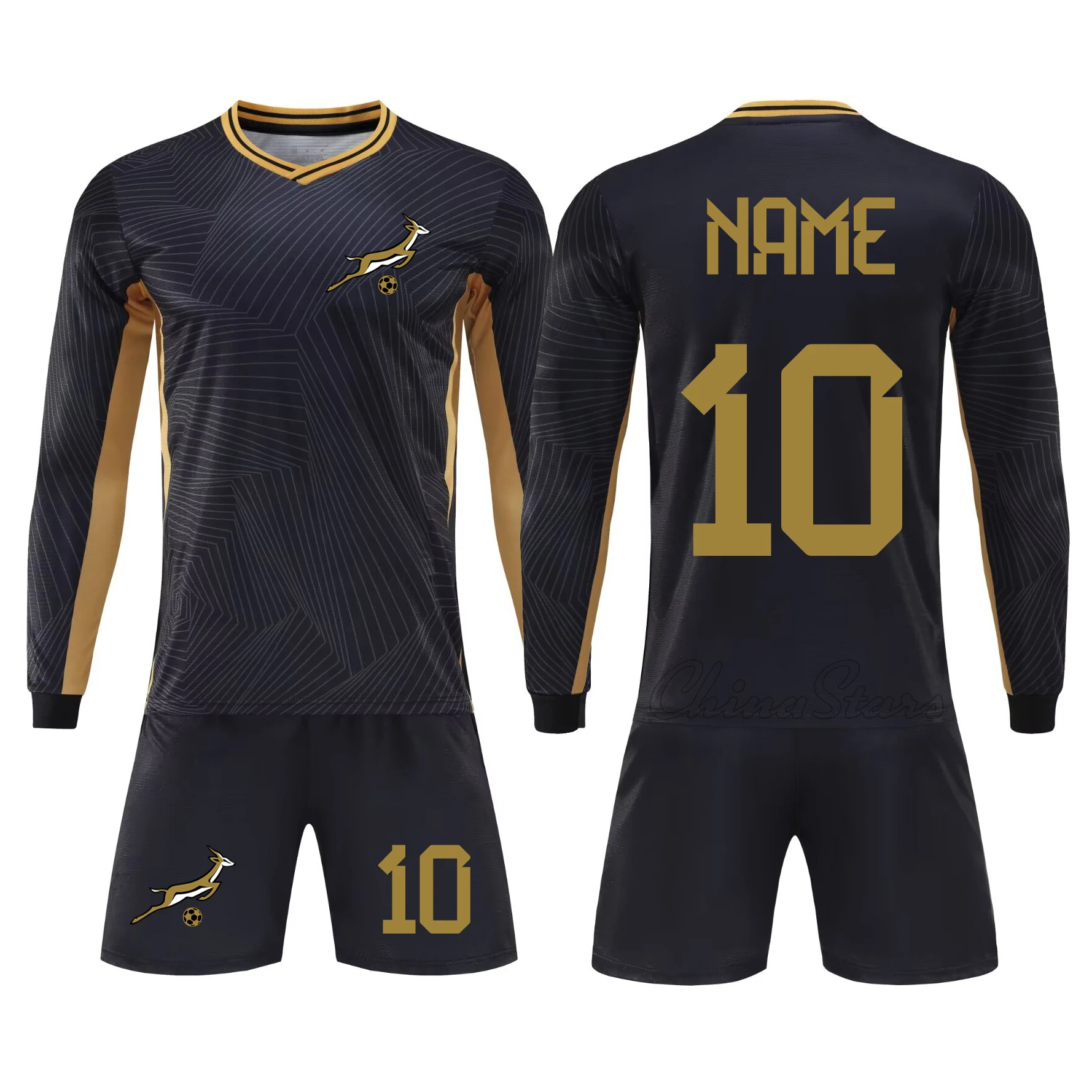 Customize Survetement Football Jersey Set Men Women Long Sleeve Uniform Soccer Training Kits Boys Girls Goalkeeper Tracksuit