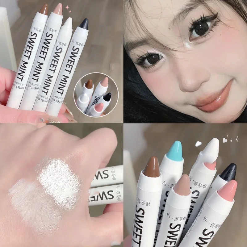 Silk Eyeliner Pencil Sleeps Pearl Silky Shiny Longlasting Waterproof Shimmer Eyeshadow Pen Cosmetics