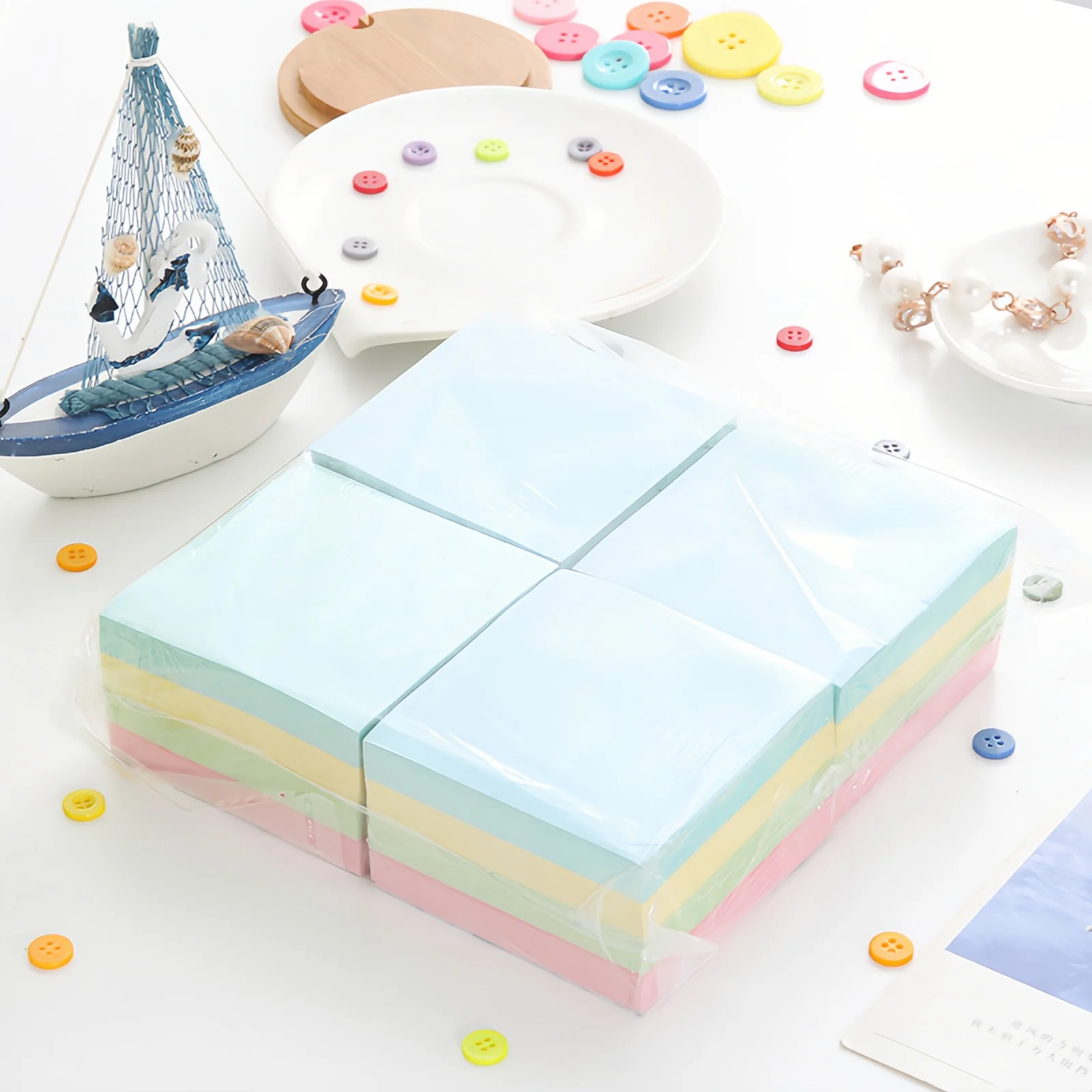 100Sheets Color Sticky notes Pads Posits Paper Stickers Notepad Notebook School Office Stationery Message Sticker Posted It Memo