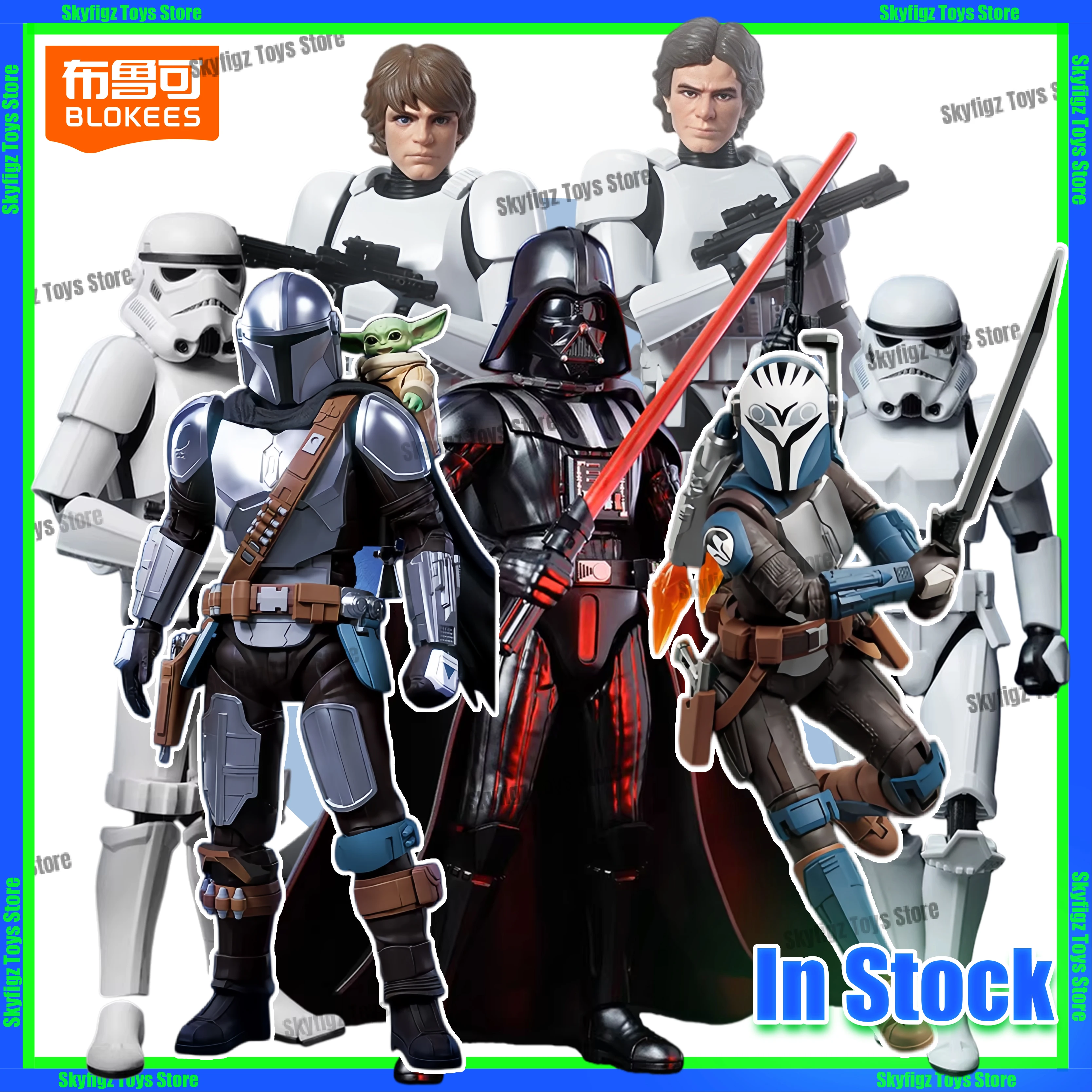 En Stock, recién llegado, Blokees, Star Wars, Luke Skywalker, Stormtrooper Imperial, figura de acción, modelo de juguete, regalo coleccionable