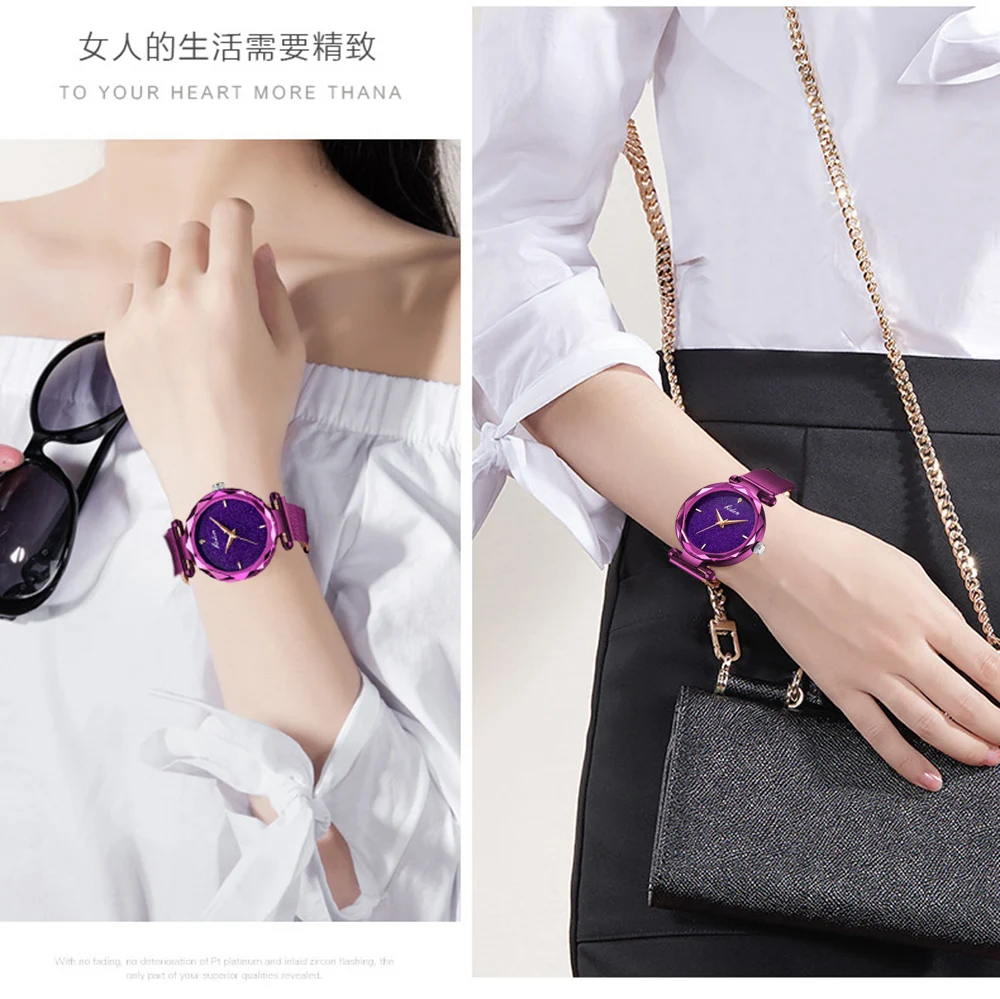 BIDEN high-end women's watch luxury small dial waterproof quartz watch Valentine's Day gift with exquisite watch box included