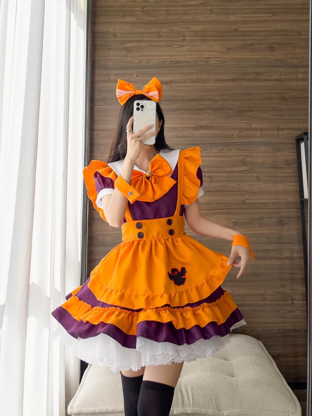 

Halloween Lolita Skirt Maid Uniform Restaurant Workwear Anime Cosplay Costume Female Waitress Outfit Traditional Chinese Ethn...