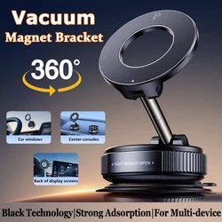 Vacuum Magnet Bracket Upgraded Version Multi-angles Adjustment Strong Magnetic Suck Design Foldable Car Navigation Holder