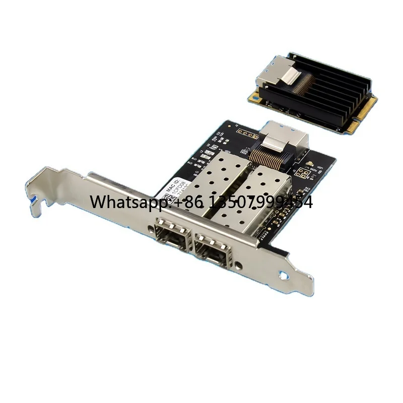 

MiniPCIe I350-F2 Internal Dual Optical Port/SFP Ethernet Server Industrial Control PCI-E Network Card SAS in Stock
