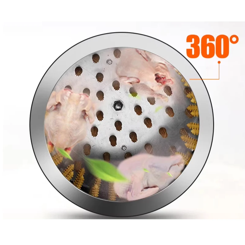 Automatic Poultry Plucking Machine Chicken Feather Remover Chicken Duck Goose Feather Removal Equipment with Heating  Customized