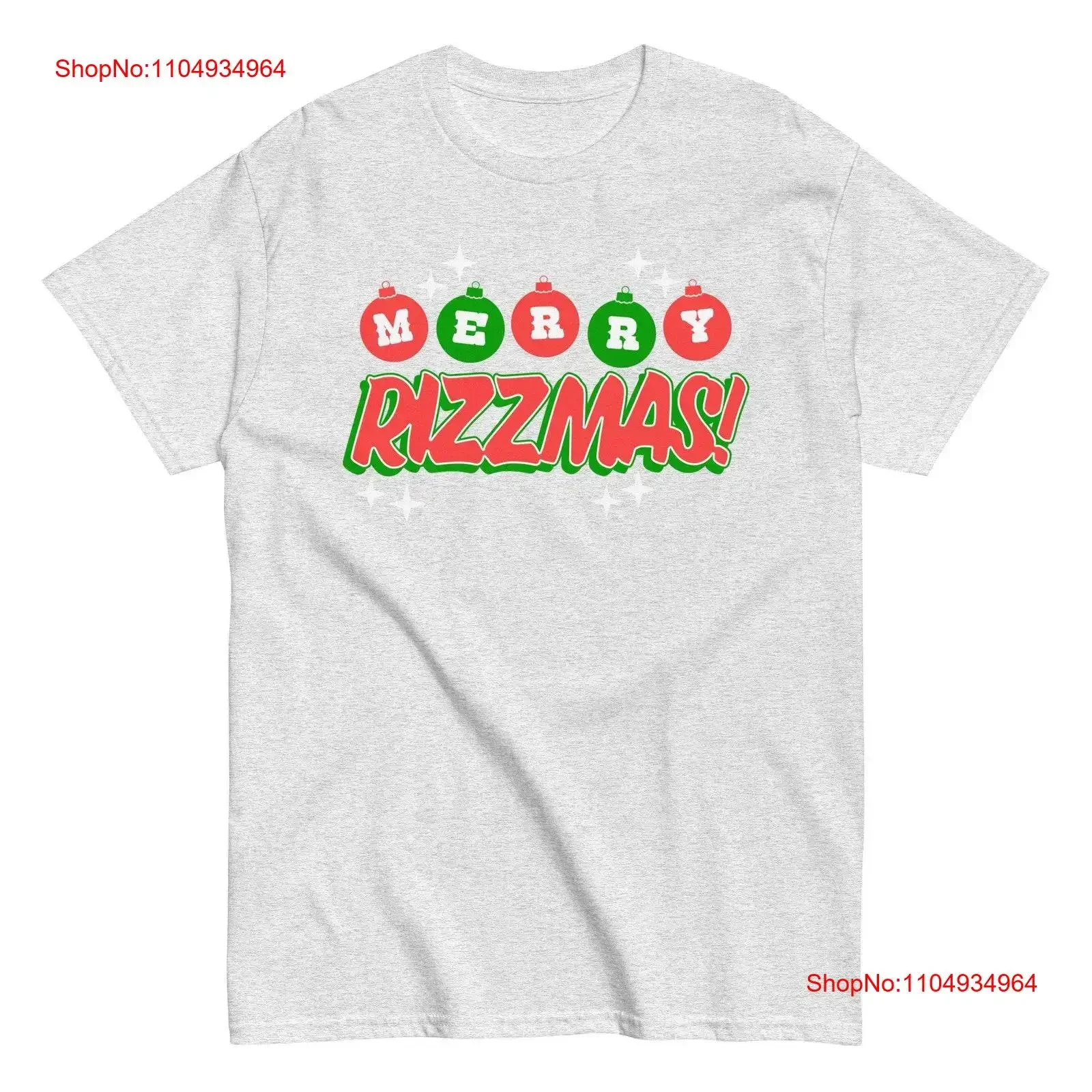 

Merry Rizzmas Christmas T Shirt 2023 Word of the Year Festive Top Holiday Pullover with Cultural Charm Rizz Merch vintage