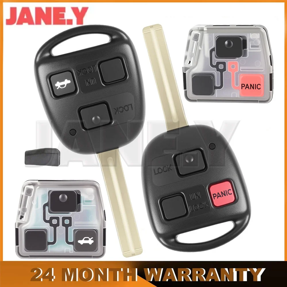 4C / 4D 68 Chip 314Mhz Remote Control Key Fob For Lexus GX470 IS300 SC430 ES330 ES300 LS430 RX330 RX350 FCCID HYQ12BBT Car Key