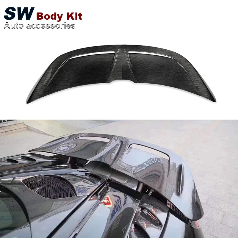 Carbon Fiber MSY Style 720S Rear Spoiler For McLaren 720S Upgrade Rear Trunk Spoiler Lip Guide Wing Lip Rear Wing