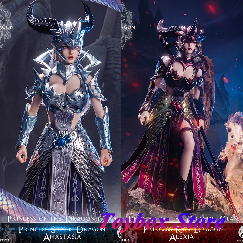 

Hot Sale WAR STORY WS019 1/6 Sliver Anastasia Red Alexia Princess of the Dragon Delicate Action Figure Myth 12" Full Set Soldier