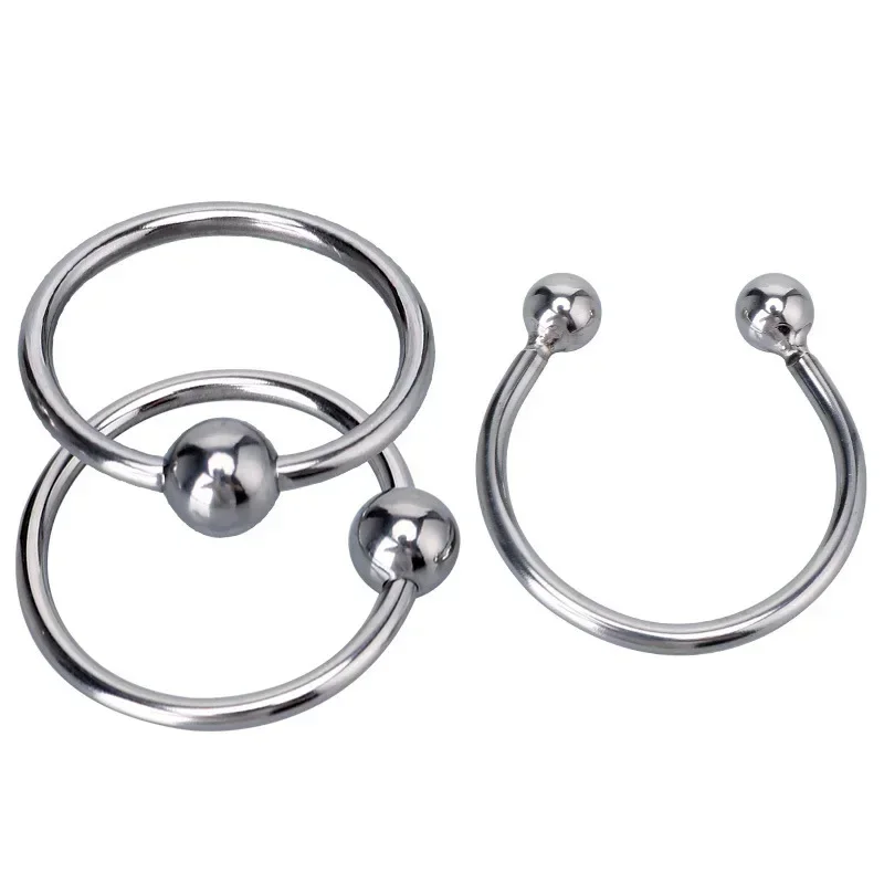 Penis Ring Stainless Rings Head Glan Stimulating Adult Products Male Sex Toys Metal Ring Sex Toys for Men Delay Ejaculation