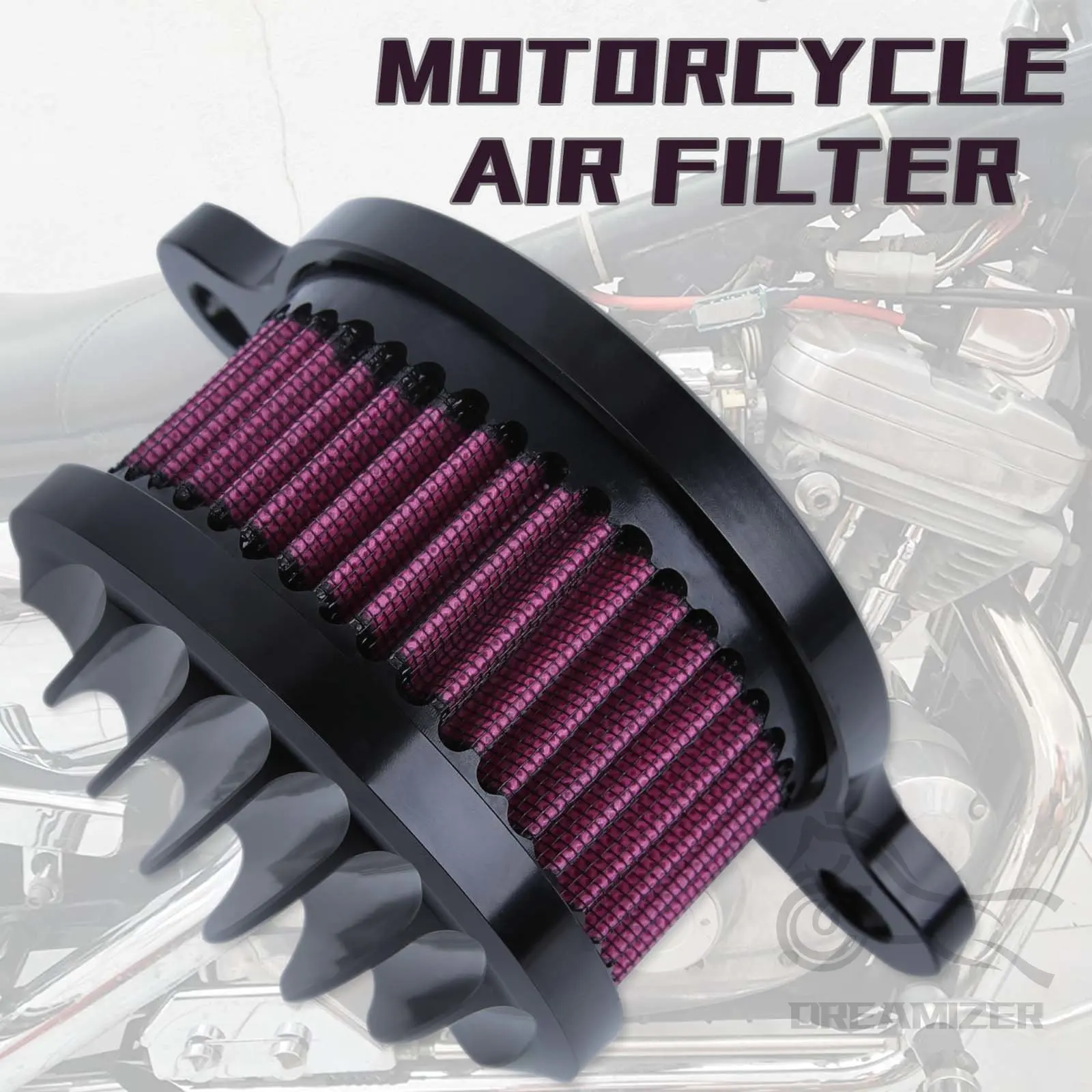 

Air Filter Motorcycle Intake Air Cleaner System For Sportster XL Iron 883 XL1200 48 72 2004-2014 Filtre A Air Moto