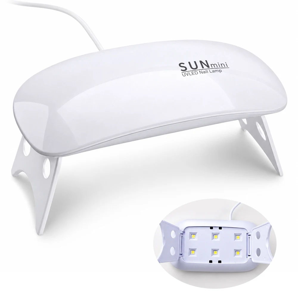 UV Nail Light with Foldable Stand for Quickly Flash Gel Nail, LED Nail Lamp Nail Dryer for Manicure, Nail Phototherapy Equipment