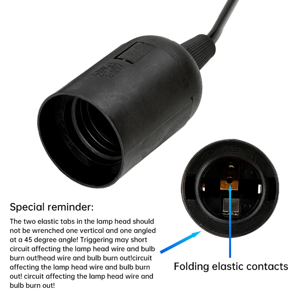 Soporte de Base de lámpara E27, Cable de alimentación de 1,8 M, enchufe europeo para colgante, accesorio de iluminación LED, adaptador de Cable de enchufe con interruptor