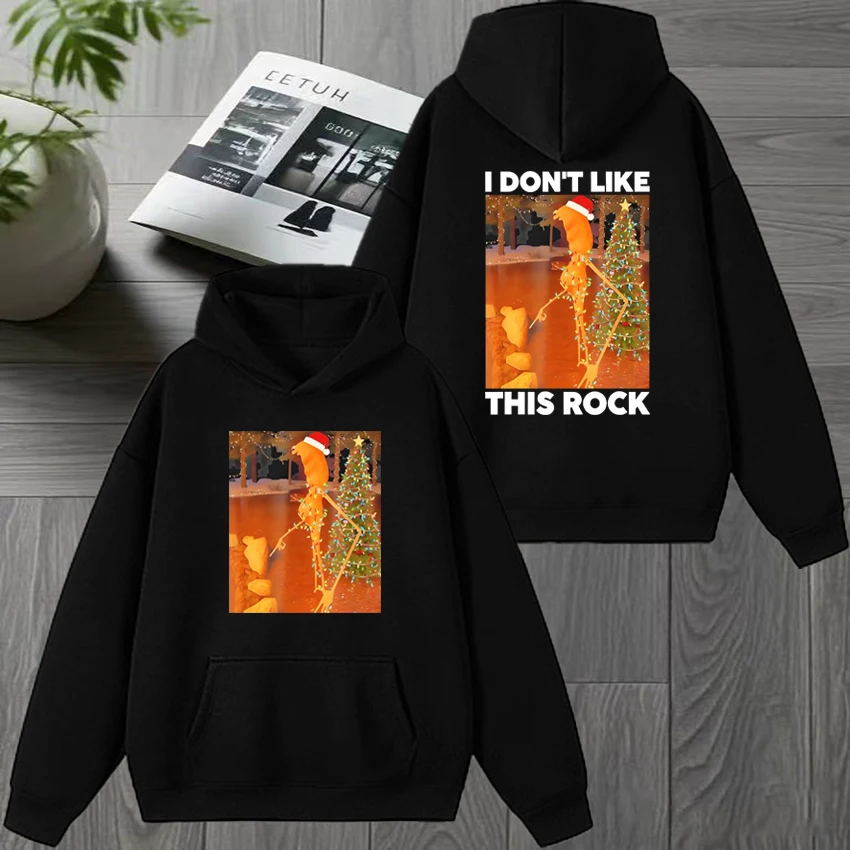 2025 ماركوس الدودة لا أحب هذا روك عيد الميلاد طباعة البلوز الرجال النساء harajuku مضحك هوديي للجنسين بلوزة من الصوف