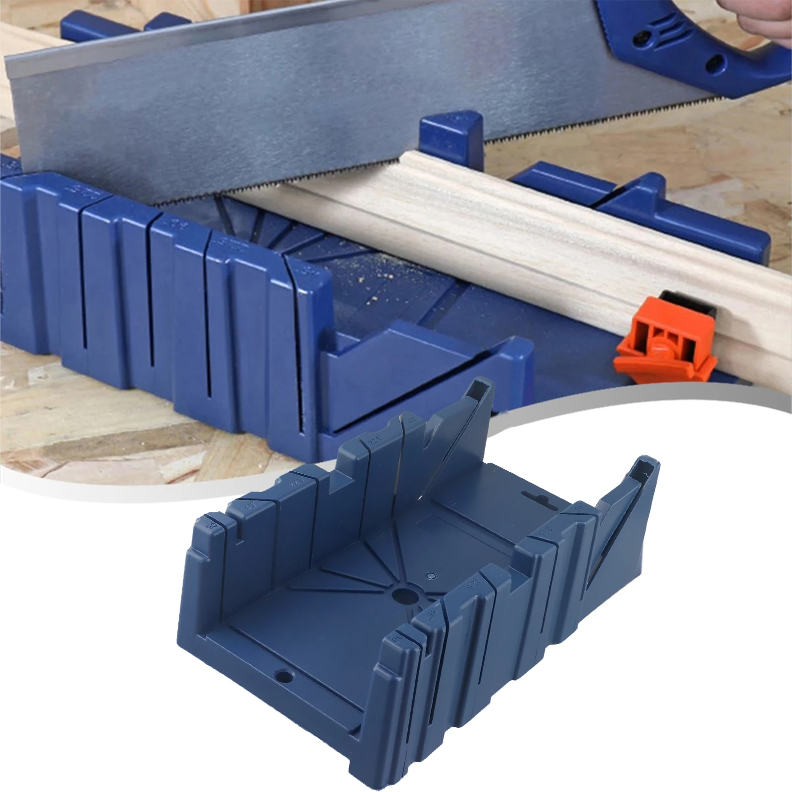 Wood Cutting for Tool Woodworking Mitre Box Desktop Woodworking DIY Photo Frames Inclined Cutting Precise Angles Easy To Use