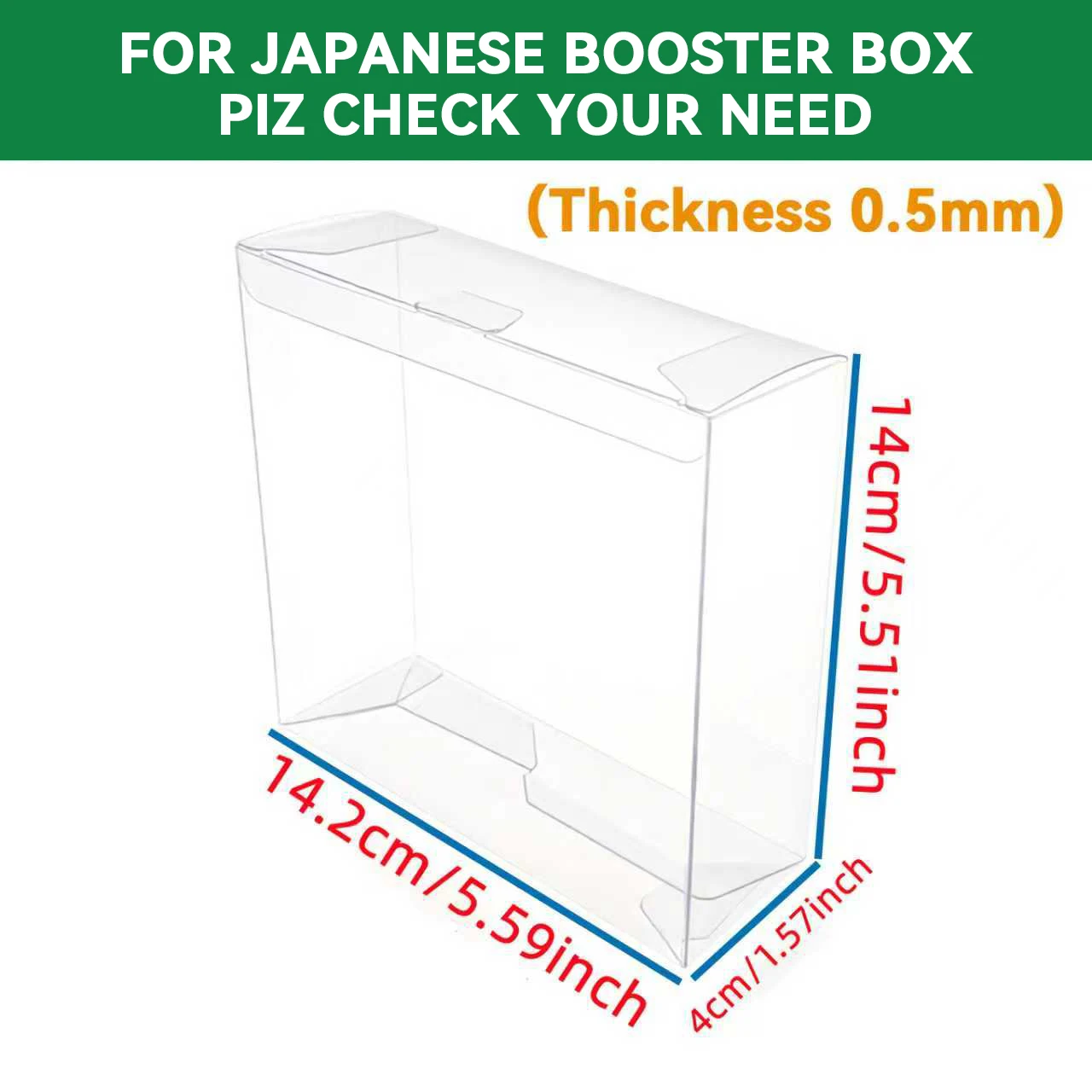 5/10pcs Japanese Booster Box Protective Case Transparent Display Box Scratch-Resistant Durable Storage for TCG Cards