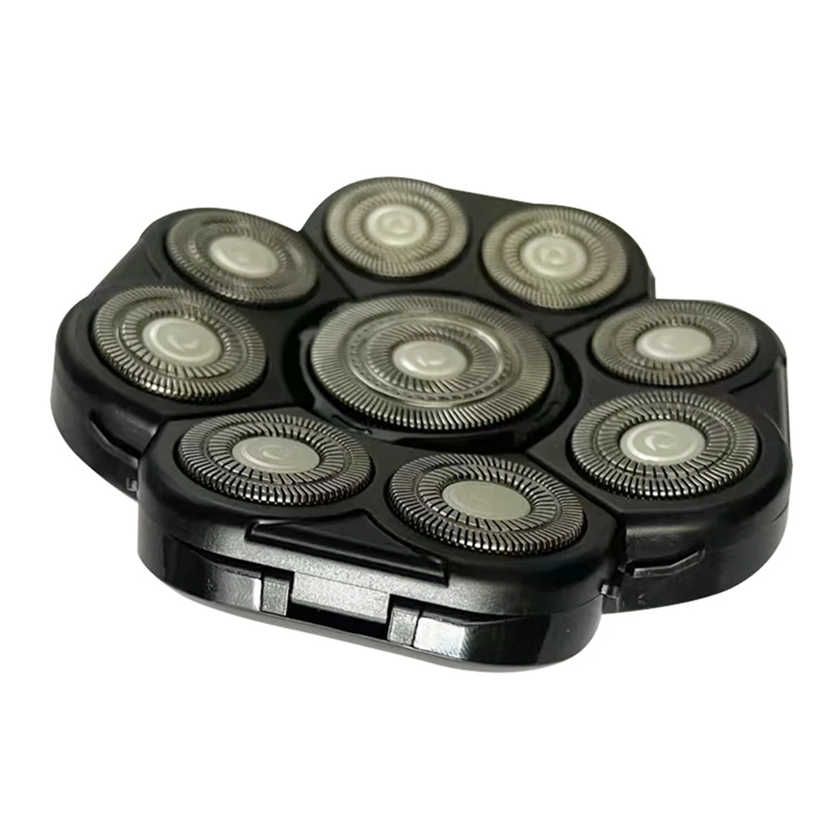 ใบมีด 9D เครื่องตัดหัวลอยกันน้ําสแตนเลสไฟฟ้าสําหรับเครื่องโกนหนวดผู้ชายเปลี่ยนใบมีด-เงิน