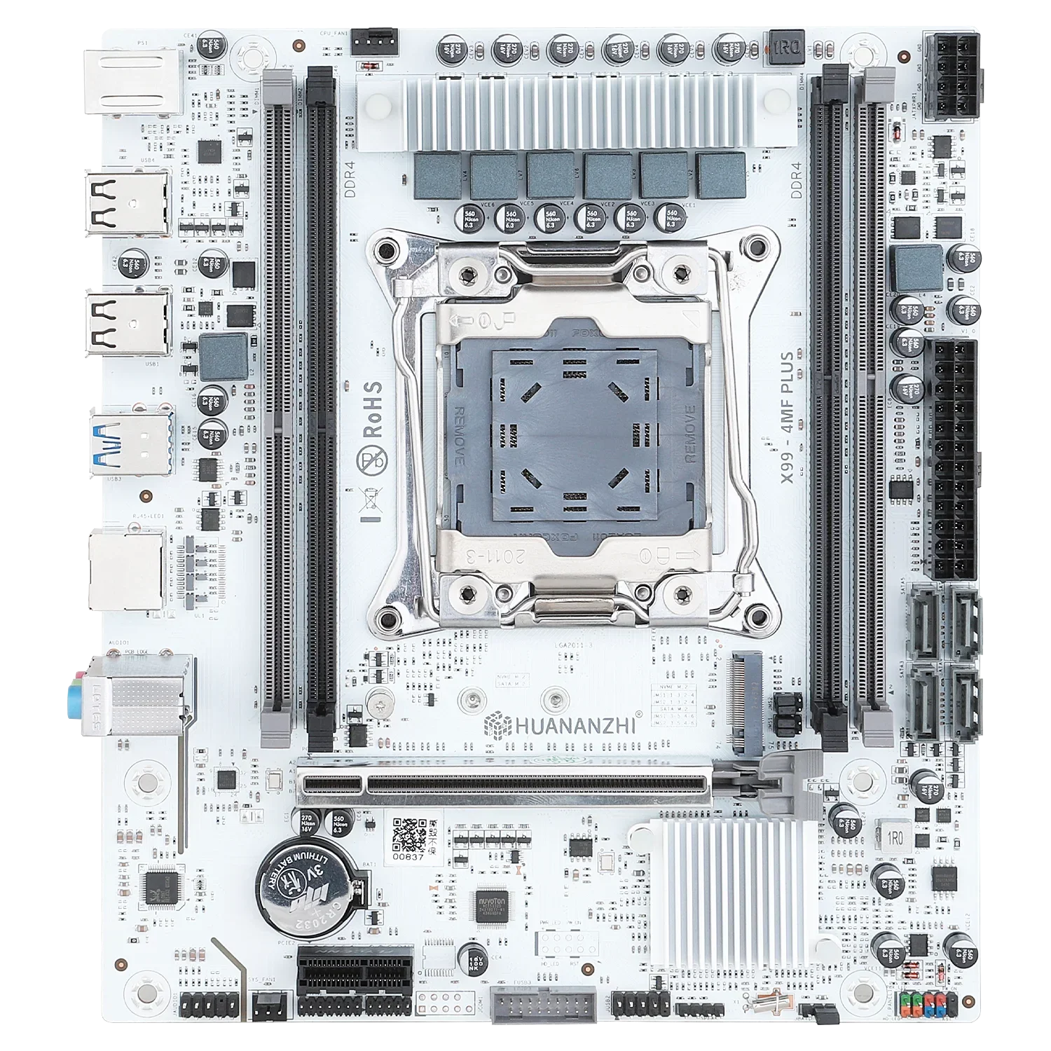 HUANANZHI X99 4MF plus LGA 2011-3 Xeon Motherboard DDR4 Memory Support NVMe SATA for Gaming And Business Use with TPM2.0