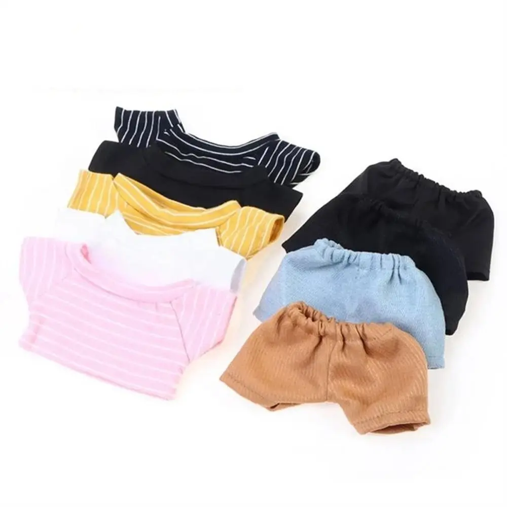 

House T-shirt Black White Stuffed Clothes Stripes Short Sleeve Pants Clothes Clothing Shirt