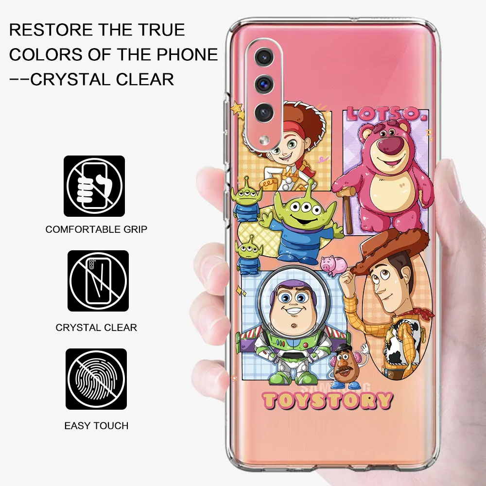 Disney Cartoon Toy Story Case for Samsung Galaxy A70 A70s A20e A30s A8 A40 A50 A50s A20 A30 A7 A6 Soft Transparent Phone Cover