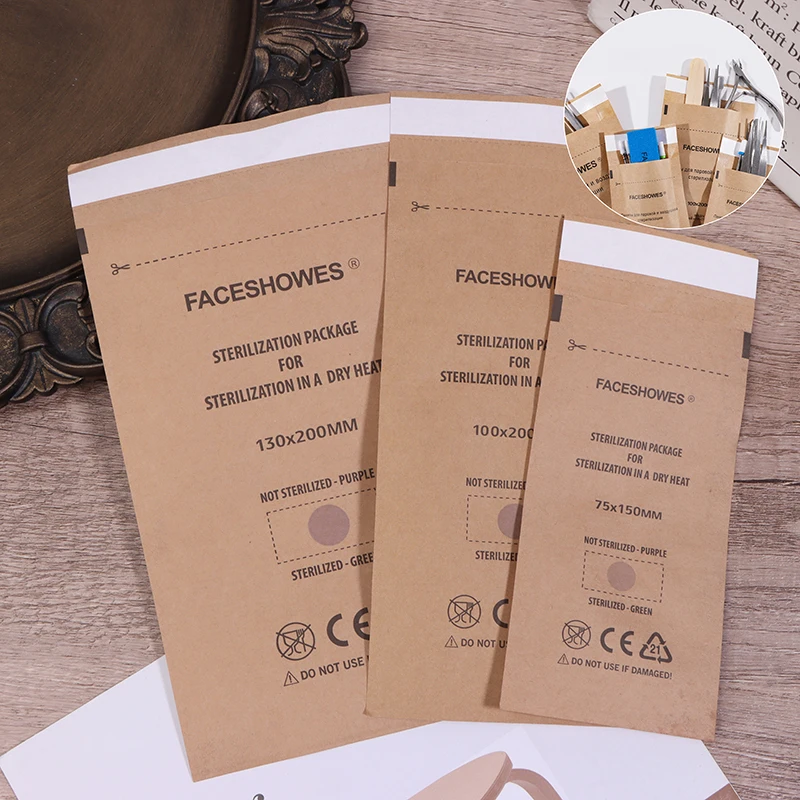 

100 шт., одноразовые стерилизационные инструменты для ногтей