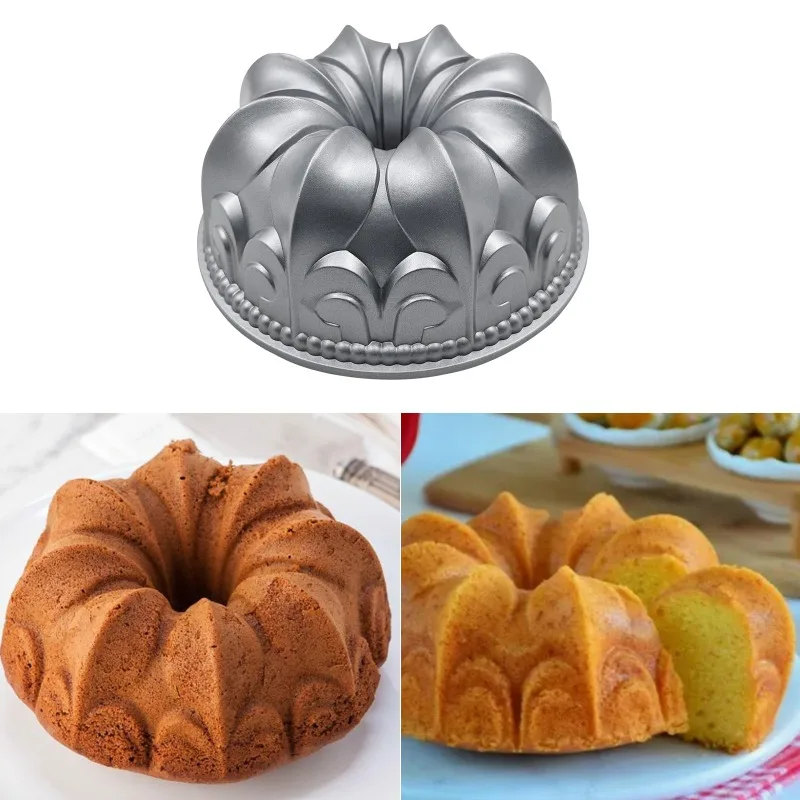 QYQRQF Aluminum Cake Pan Non-Stick Cake Mold Charlotte Easy To Clean Cake Baking Mold for Birthday Christmas Wedding Events