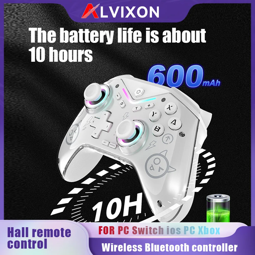 M16 Android iOS PC switch XBOX game controller Hall joystick dual motor vibration wireless Bluetooth controller