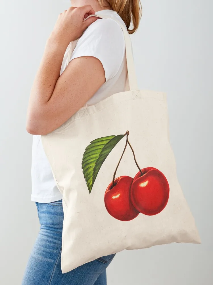 Cherry Pattern Tote Bag Shopping bags Women's bags Canvas Tote Bag