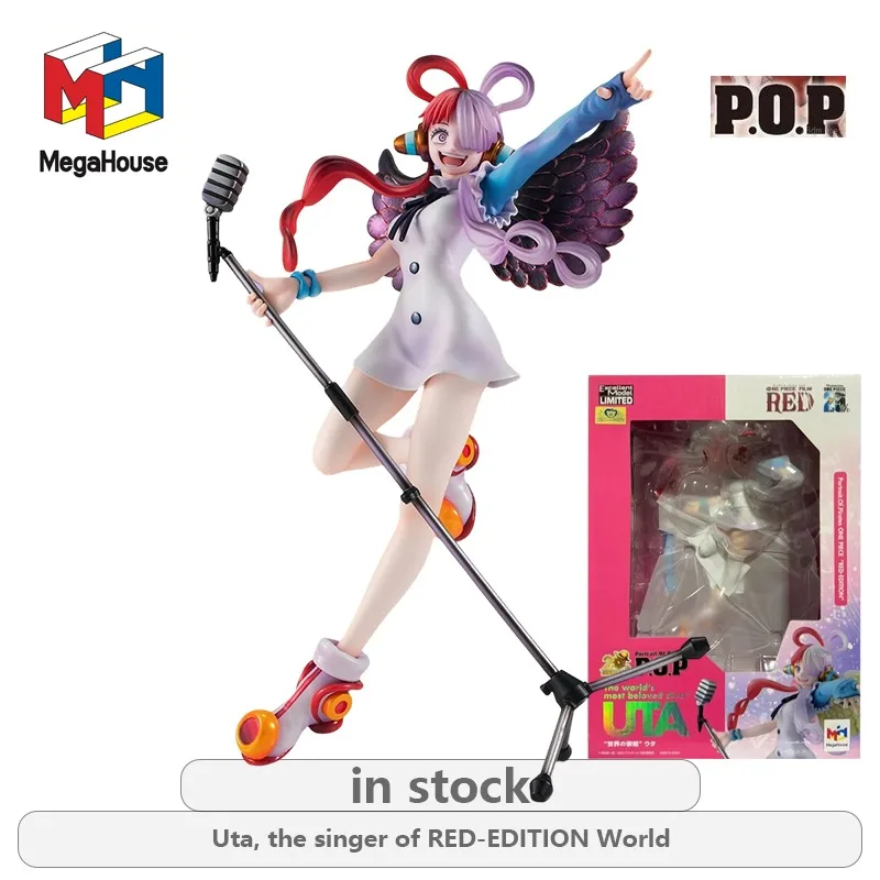 Megahouse Original Portrait.Of.Pirates Seria Uta, Piosenkarka z RED-EDITION World Anime, Nieruchoma Figurka Model Statuetka Zabawka