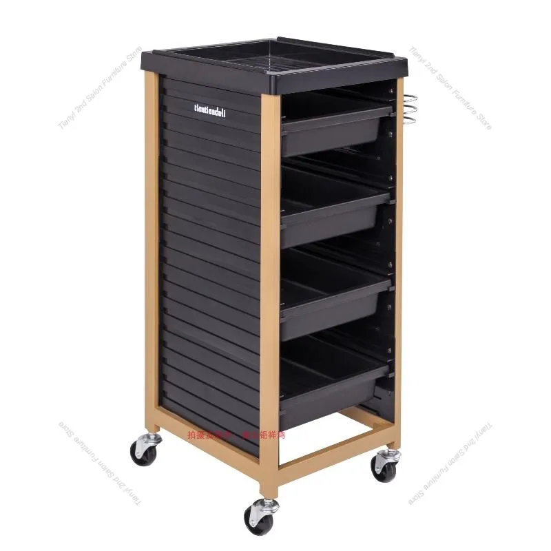 Modern Multifunctional High-end Salon Trolley Nordic Luxury Hairdressing Specific Trolley Drawer Barbershop Salon Furniture FYST