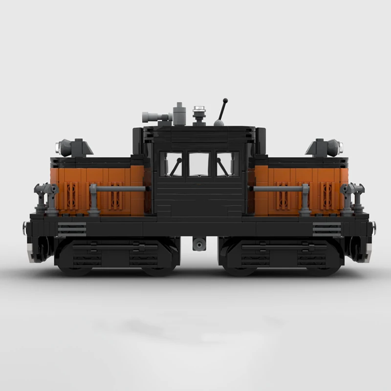 659pcs MOC Porter 50 Tonner Switcher Locomotive  Building Blocks Constructing Christmas toy Gift Plastic Educational Creative