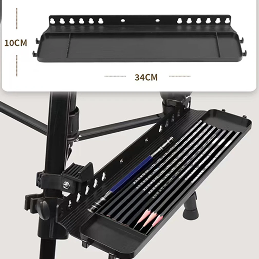 Caballete de Metal ajustable portátil para bocetos, soporte plegable para viajes, suministros de Arte Artístico, 50-150CM