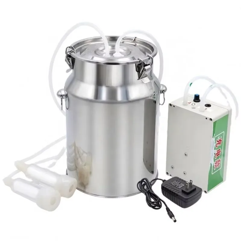 

Small household 10 liters rechargeable pulse type adjustable speed animal milking machine dairy cow sheep goat milking machine