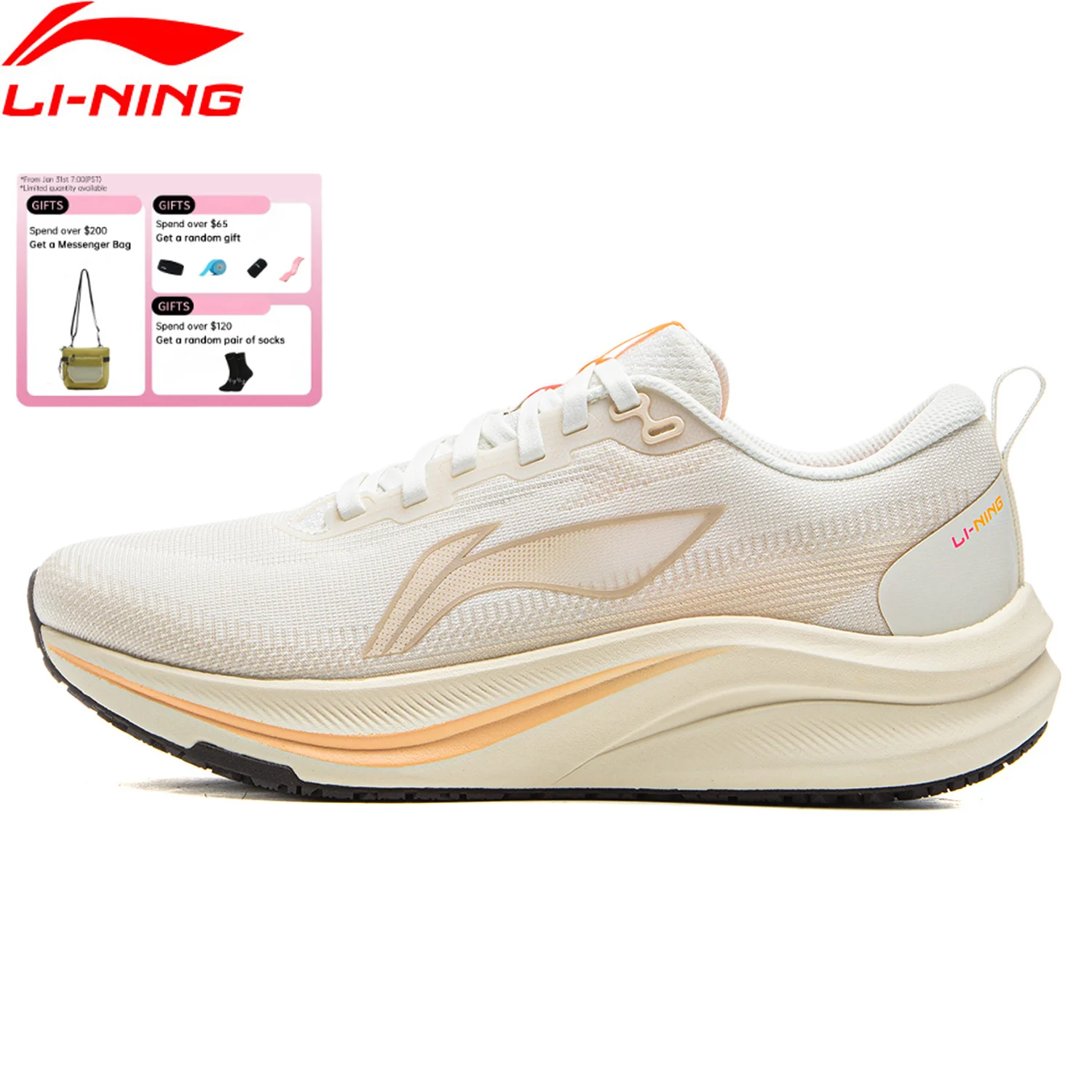 Damskie buty do biegania Li-Ning RED HARE 8 LIGHT FOAM ULTRA Elastyczność i trwałość Profesjonalne sneakersy LiNing ARPV014