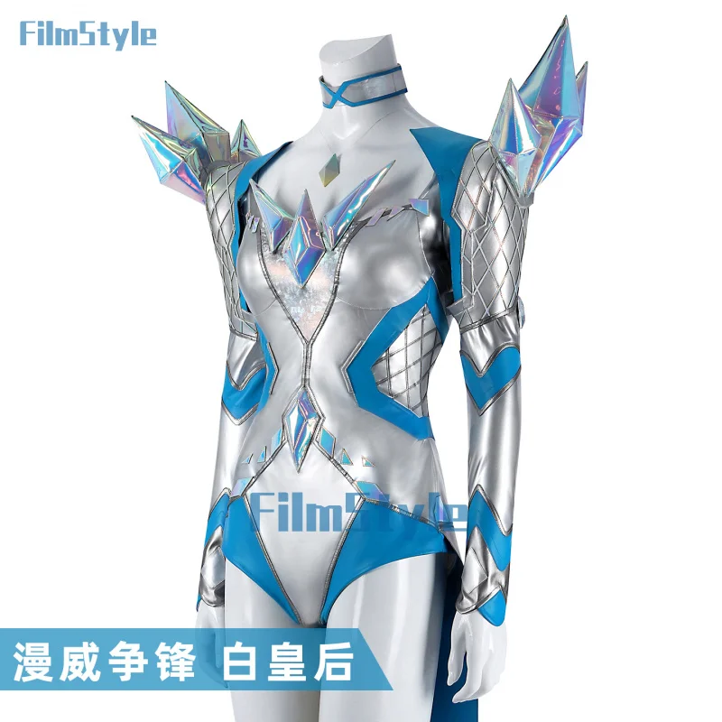 زي الملكة البيضاء التأثيري إيما فروست المنافسين زي الهالوين كرنفال حفلة عيد الميلاد لعب دور الملابس الملابس للنساء #2