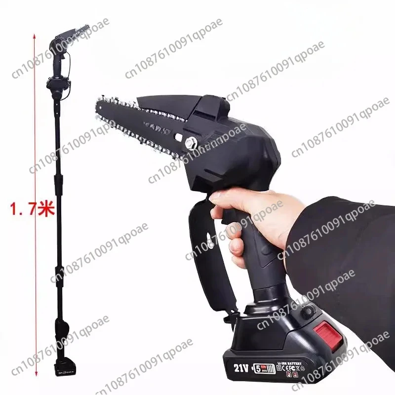 Lithium battery high branch saw saw tree household hardware electric rechargeable high power single hand saw tool mini special